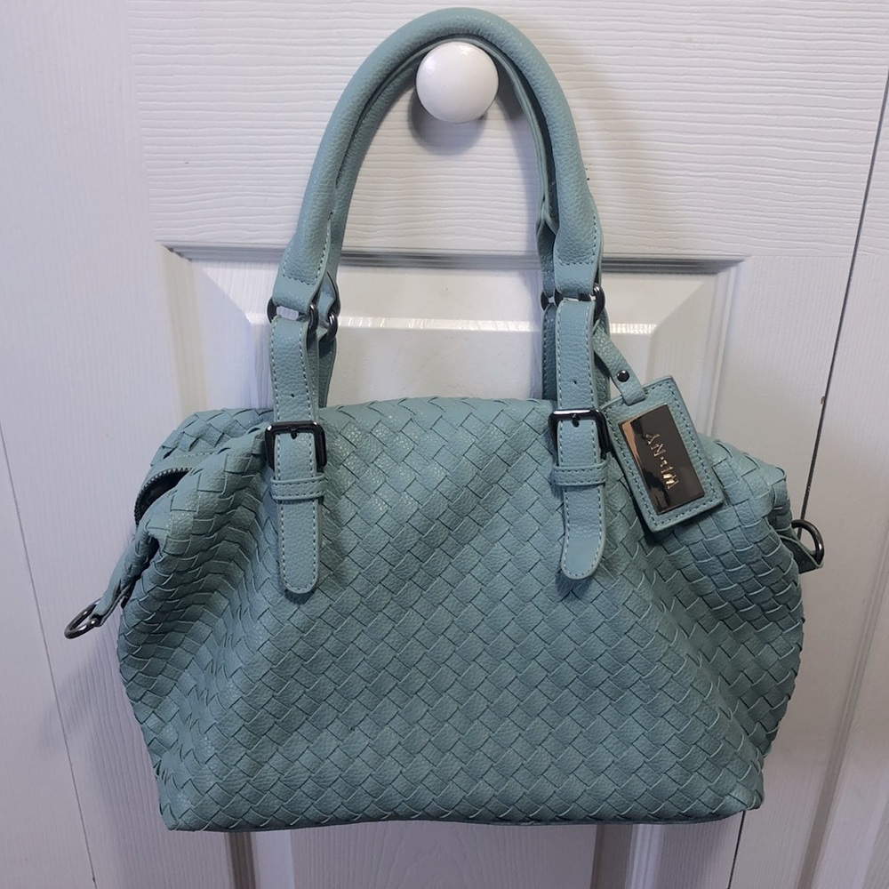 Vintage WD.NY Woven Shoulder Handbag Purse